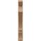 Ekena Millwork 6-in W x 42-in D x 42-in H Balboa Slat Rough Cedar Woodgrain TimberThane Outlooker, Primed Tan OUTUR060X42X42BOA24RCPR - alternate 4